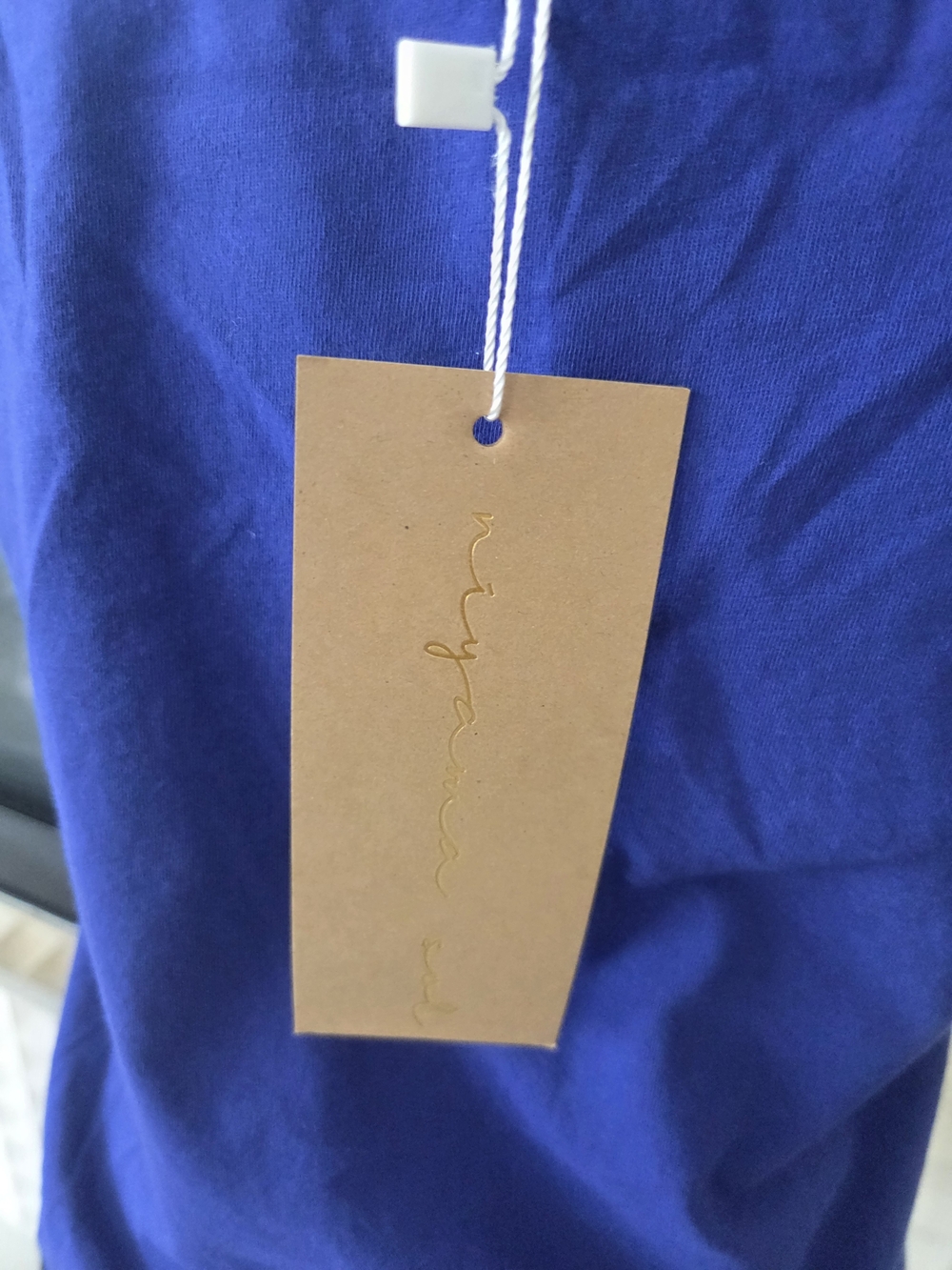 Namaste Positive Niyama Sol Organic Cotton La Jolla Tank Top Electric Indigo XS - Picture 4 of 8